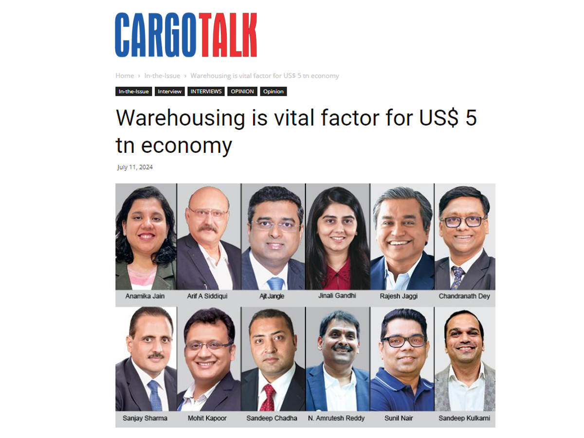 Warehousing is vital factor for US$ 5 tn economy