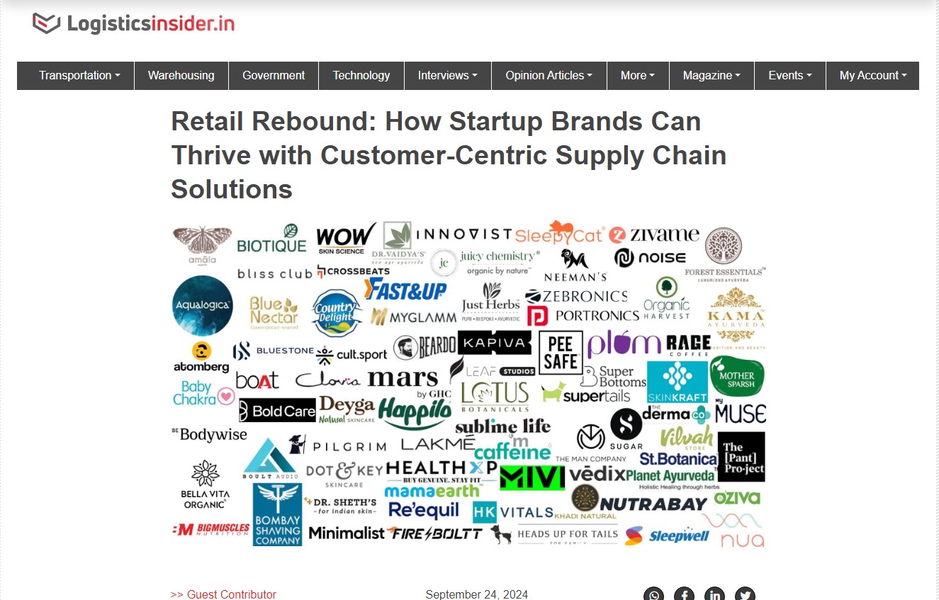 Retail Rebound: How Startup Brands can Thrive with Customer- Centric Supply Chain Solutions.